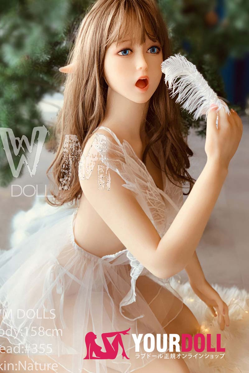 WM Doll #355 158cm Cカップ ギャラリー画像 10：実物撮影：顔のクローズアップ。エルフ耳と整った美形顔のディテールが伝わります。