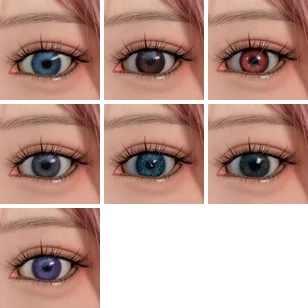 RZR Doll Delux-究極版 眼球カラーオプション 7色（blue/brown/grey/violet/simulation 系）