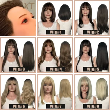 XTDOLL ウィッグ・ヘアスタイルサンプル（9種類）