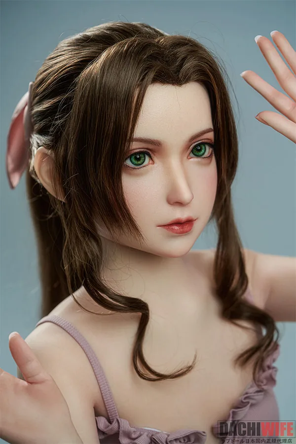 AXB Doll #2 142cm バスト平 ハロウィン限定 ギャラリー画像 5:#2 アニメヘッドのシリコン部分のクローズアップです。AXB Doll の特殊系アニメヘッドのシリコン頭部の質感と、Aシリーズや GB シリーズとは異なるアニメ系造形の特徴が近距離で確認できます。