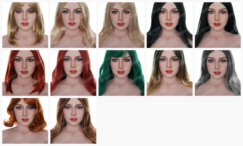 SilikoDoll ウィッグオプション 12種(DACHIWIFE 取扱)