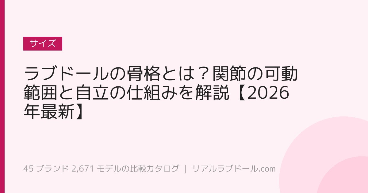ラブドールの骨格とは？関節の可動範囲と自立の仕組みを解説【2026年最新】
